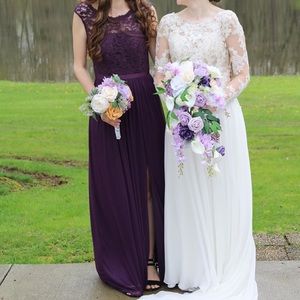 SALE✨ David’s Bridal Plum Bridesmaid Dress - Unaltered in Good Condition